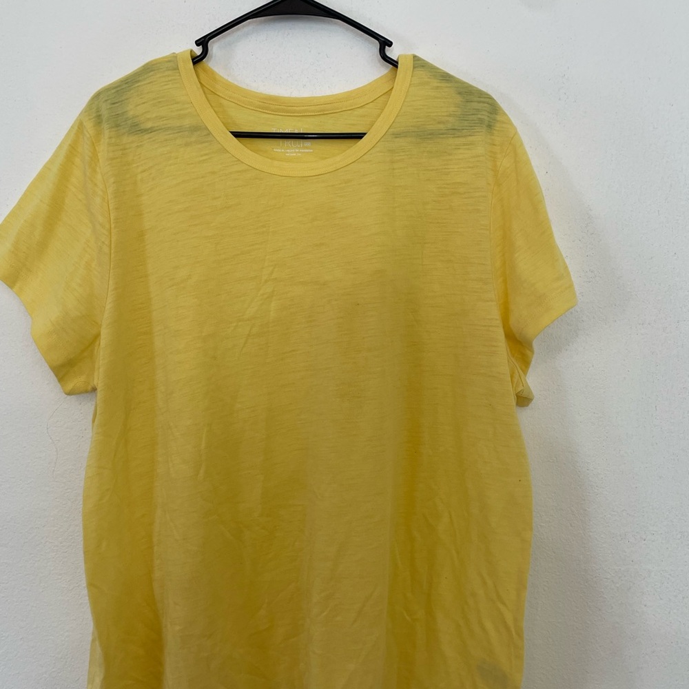 Time and Tru Sunny Yellow Tee